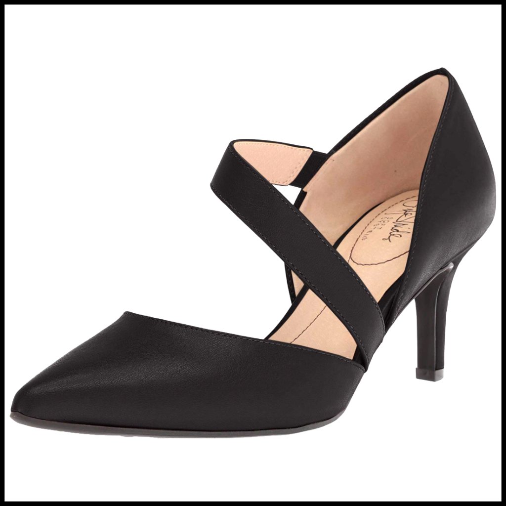 Pointed Toe Pumps Stiletto Heel Elegant Dress Shoes Slip On Ankle Strap